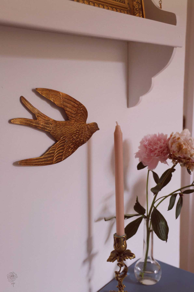 Big Brass Swallow Wall Hanging