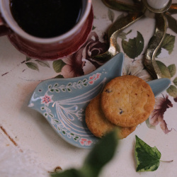 Folkart Bird Tray 