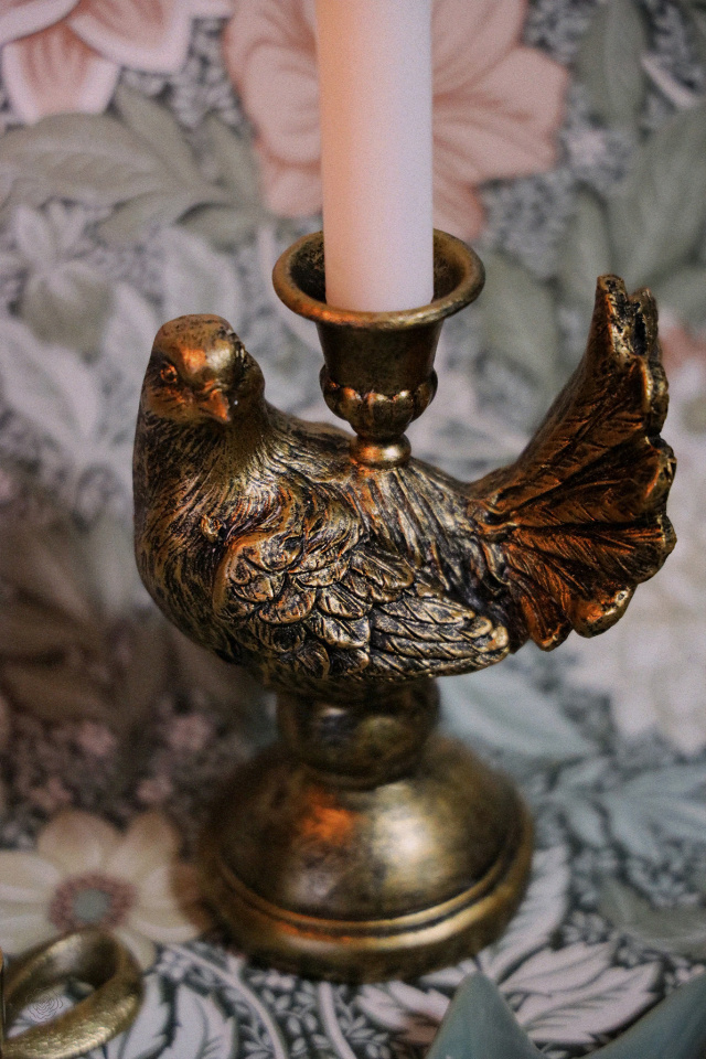 Bird on Pedistal Candleholder