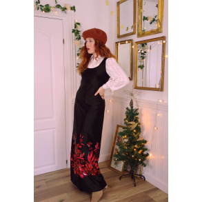 Orange Floral 70's Maxi | M