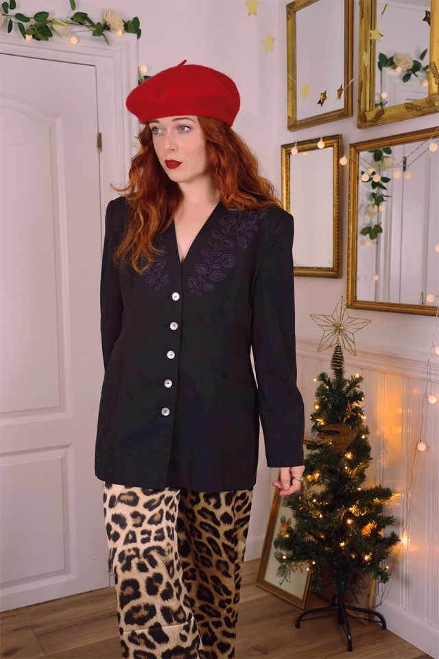 Black Elegant Blazer Jacket | L