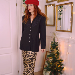 Black Elegant Blazer Jacket | L