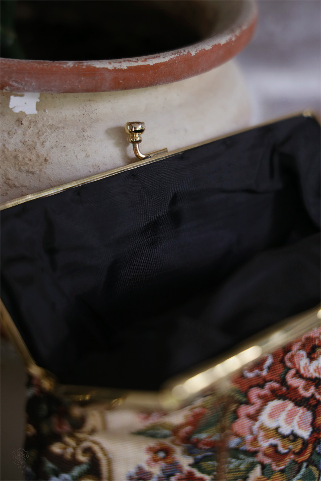 Warm Floral Tapestry Bag 