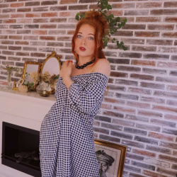 Black Gingham Comfy Dress | S/M