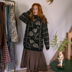 Stunning Brown Vintage Skirt | XS