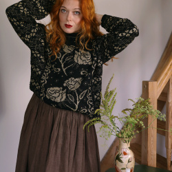 Stunning Brown Vintage Skirt | XS