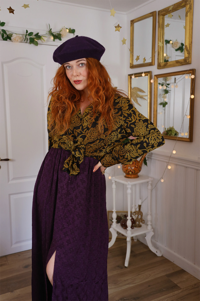 Gold Pattern Vintage Shirt | L