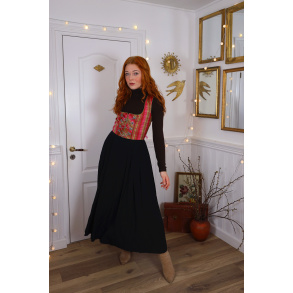 Pink & Green Plaid Cottagecore Dress | S