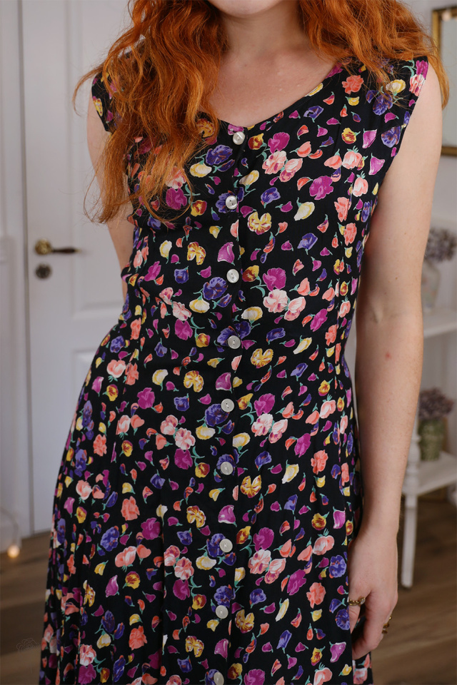 ワンピース jumelle vintage flower dress size:S Black 90's Vintage Floral Dress | S/M - Catalog - Bohemian