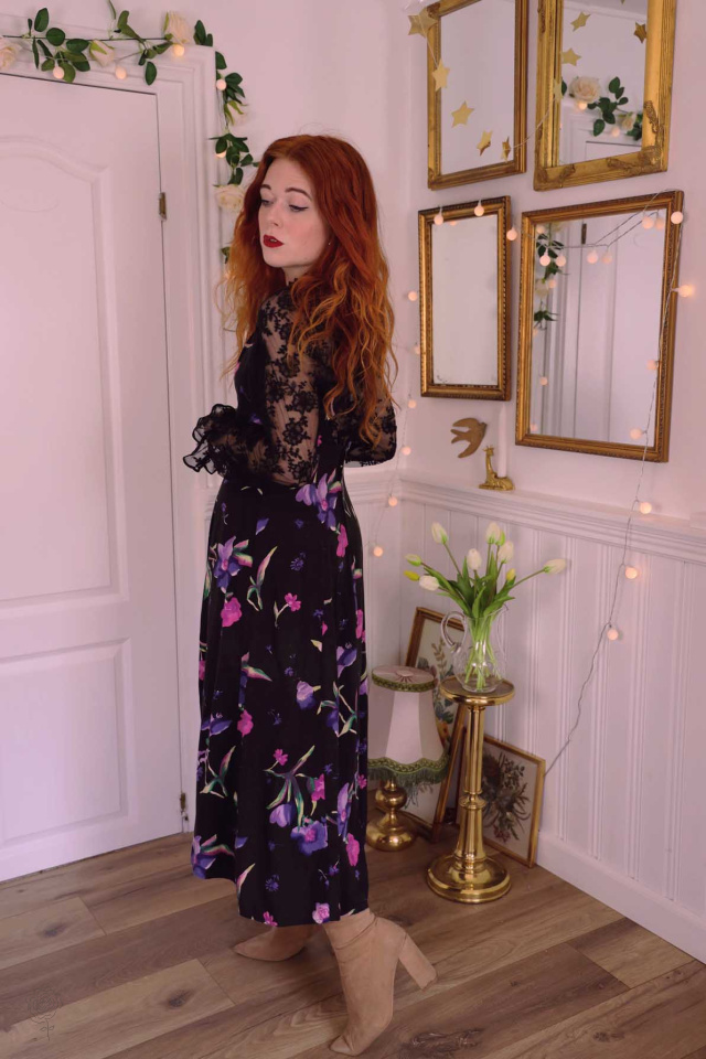 ワンピース jumelle vintage flower dress size:S vintage flower dress（ワンピース）｜jumelle（ジュメロ）の