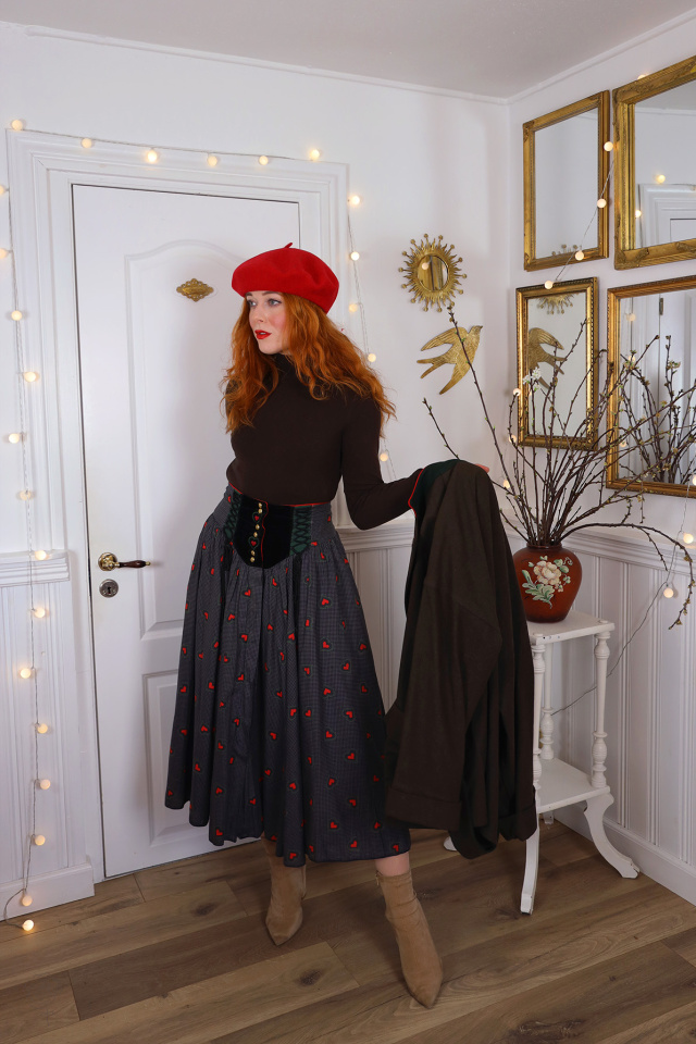 Dark Brown Wool Vintage Jacket | L/XL