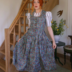 Multi Colour Gingham Vintage Dress | S
