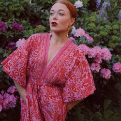 Blomea Pink Floral Onepiece 