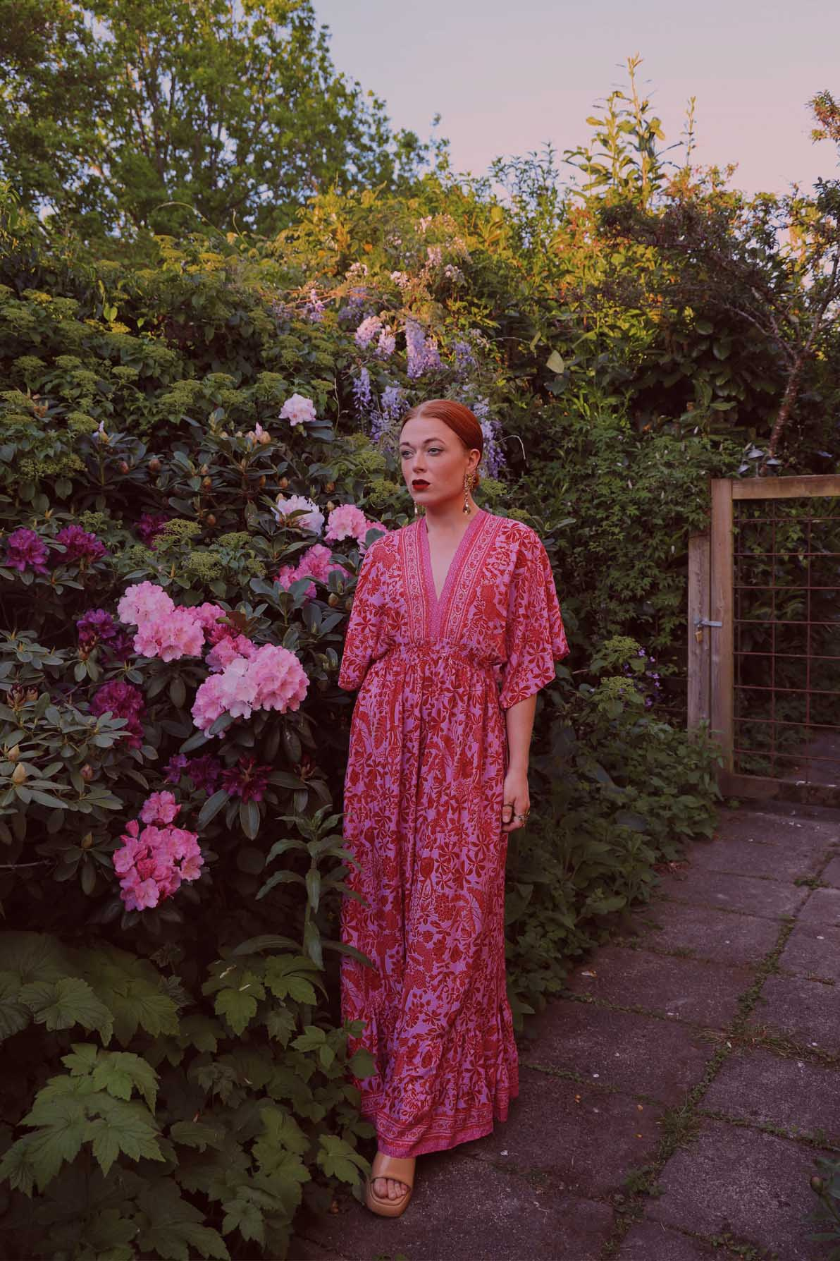 Blomea Pink Floral Onepiece - Catalog - Bohemian Wonders