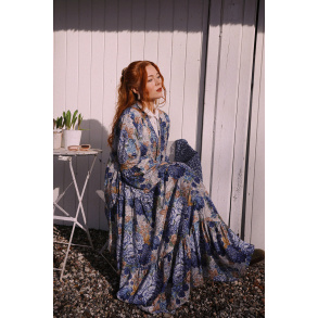 Blossom Spring Blue Maxi Gown | M-XL