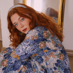 Blossom Spring Blue Maxi Gown | M-XL