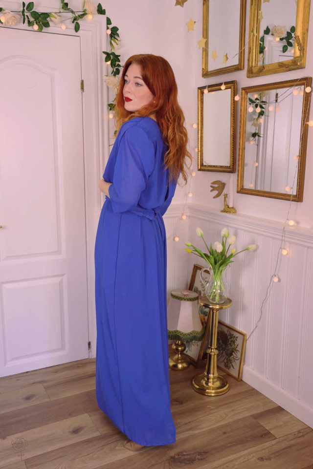 Blue 70's Maxi Gown | M