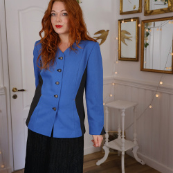 Blue &amp; Black Vintage Blazer | M