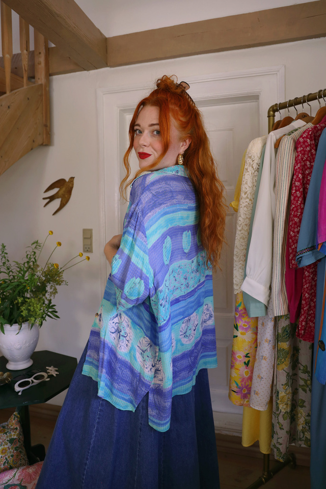 Blue &amp; Turquoise Beach Shirt | M-XXL