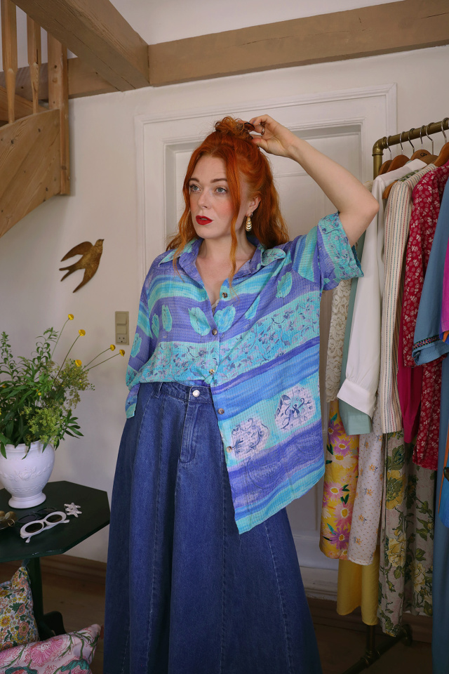 Blue &amp; Turquoise Beach Shirt | M-XXL