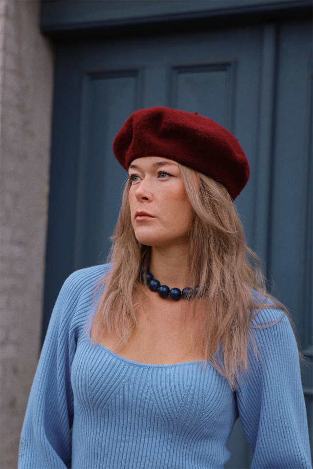 Mellow Blue Bead Necklace