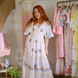 Blue Boho Sola Maxi Dress 