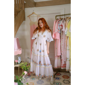 Blue Boho Sola Maxi Dress 