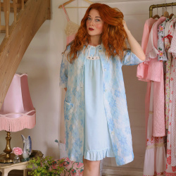 Blue Dolly Vintage Set | Robe &amp; Mini | S