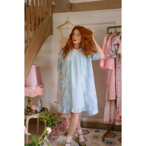 Blue Dolly Vintage Set | Robe & Mini | S