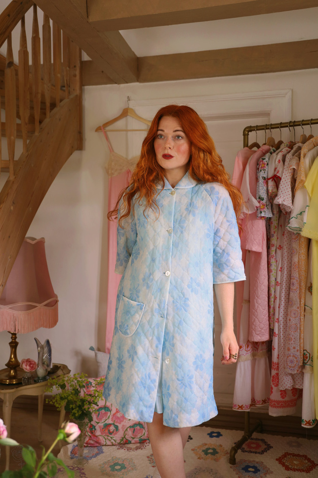 Blue Dolly Vintage Set | Robe &amp; Mini | S