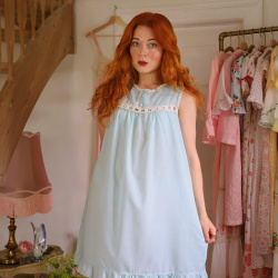 Blue Dolly Vintage Set | Robe &amp; Mini | S