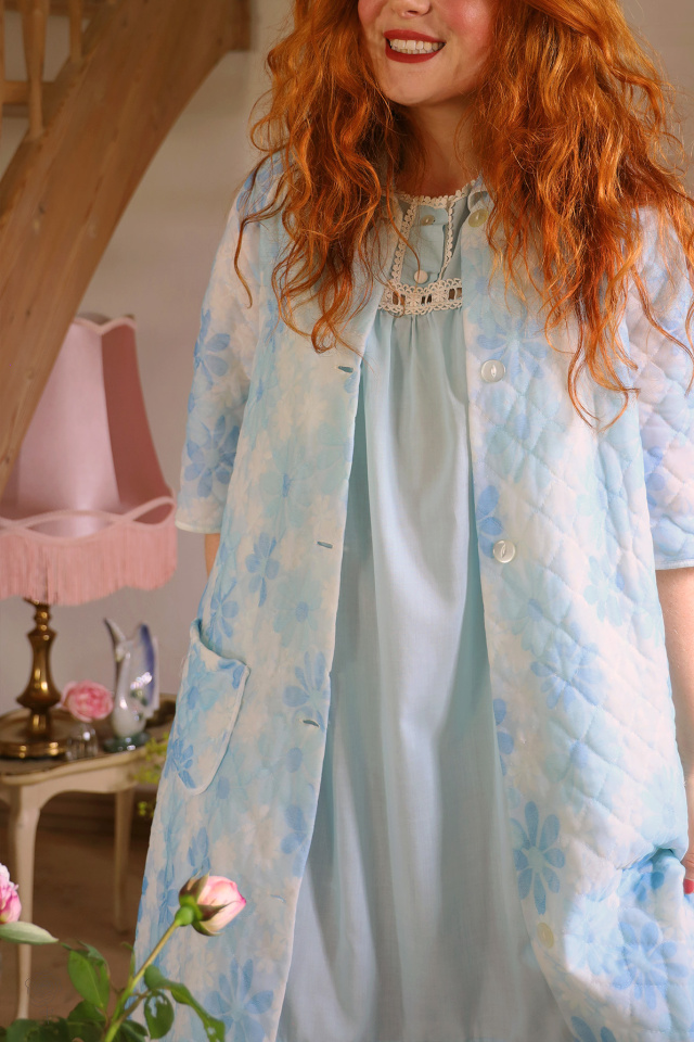 Blue Dolly Vintage Set | Robe &amp; Mini | S
