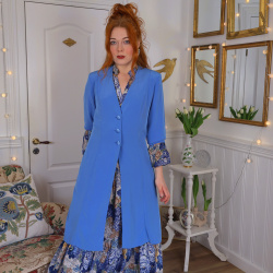 Blue Elegant Blazer Jacket | M