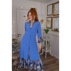 Blue Elegant Blazer Jacket | M