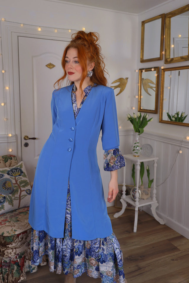 Blue Elegant Blazer Jacket | M