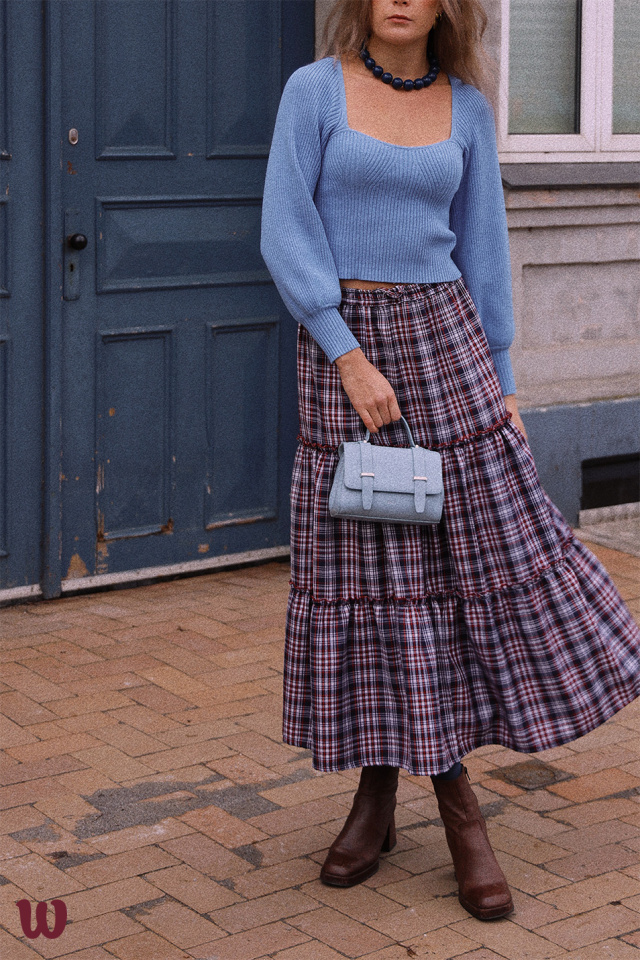 Blue Mellow Maxi Skirt 