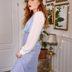 Blue Purpley Vintage Gown | M/L