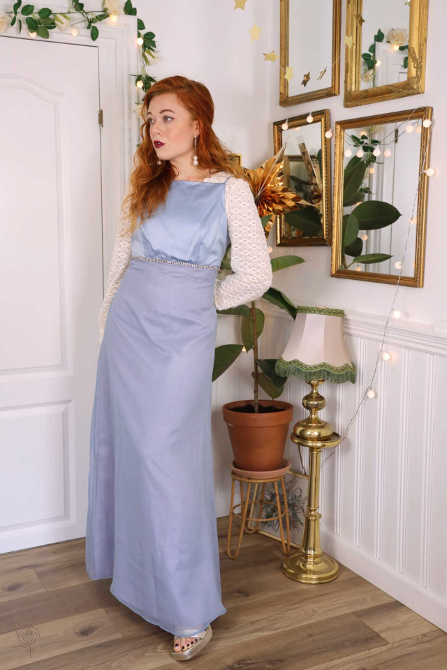 Blue Purpley Vintage Gown | M/L