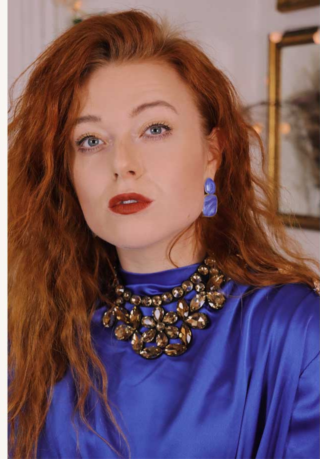 Blue Elegante Blouse | S-M