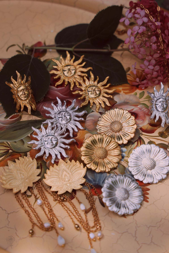 Silver Helios Earrings | Desperate Jewlery