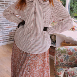 Boho Bow Office Blouse 