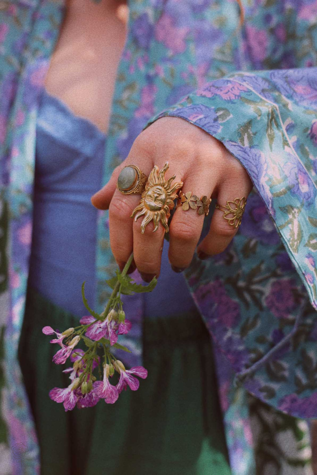 Steel Flower Ring 
