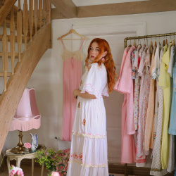 Pink Boho Sola Maxi Dress 