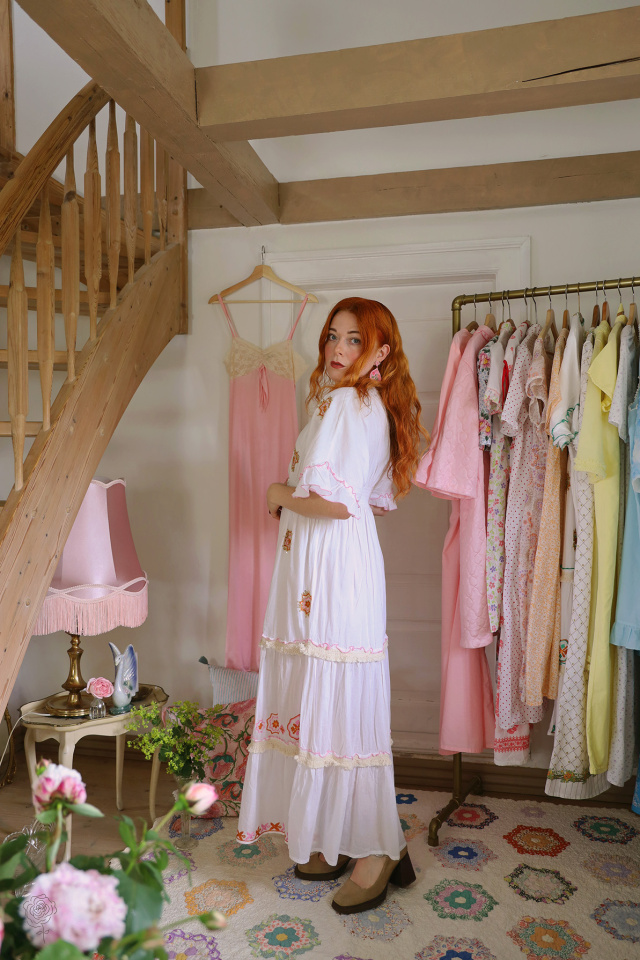 Pink Boho Sola Maxi Dress 