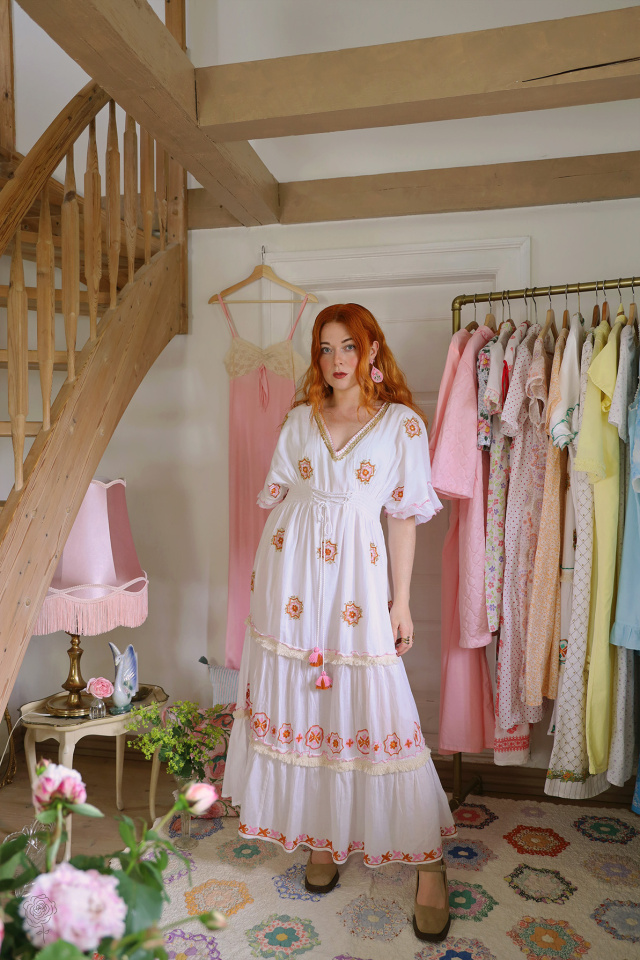 Pink Boho Sola Maxi Dress 