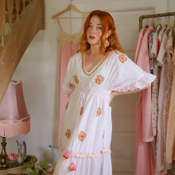 Pink Boho Sola Maxi Dress 