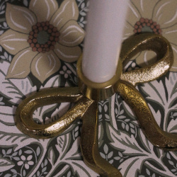 Brass Bow Candleholder
