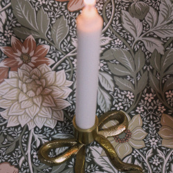Brass Bow Candleholder