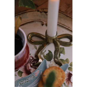 Brass Bow Candleholder