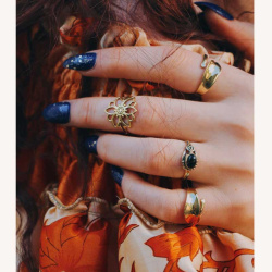 Sunflower Brass Ring 